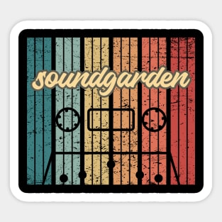 soundgarden cassette retro vintage Sticker